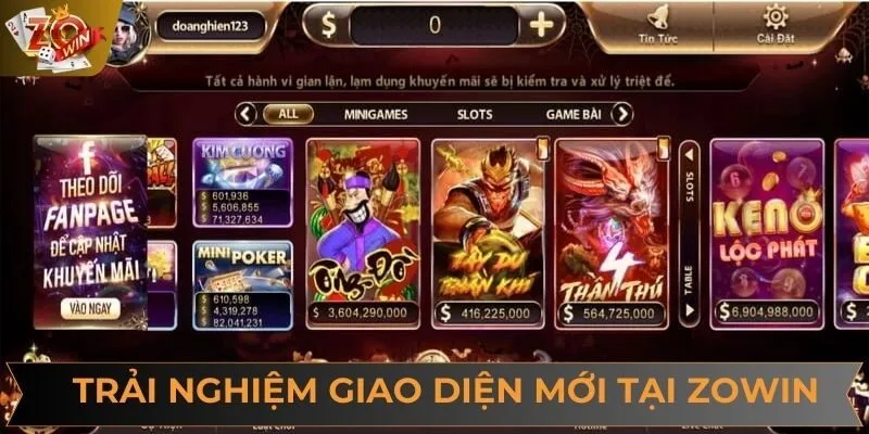 Hài lòng với trải nghiệm giao diện mới tại sân chơi