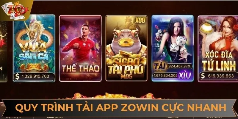 Quy trình tải app được tối ưu gọn lẹ với vài bước cơ bản